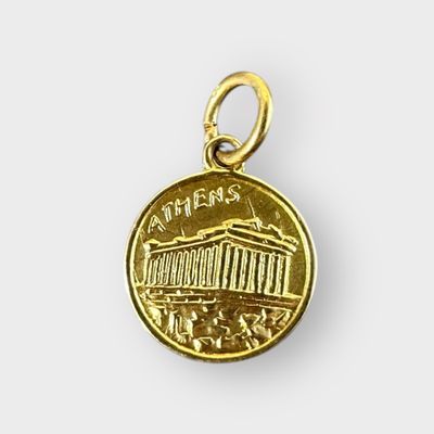 14k  Parthenon charm