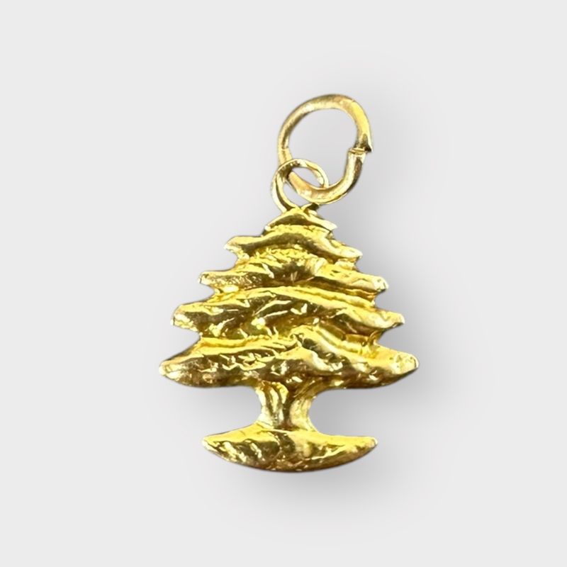 14k Cedar Tree Charm