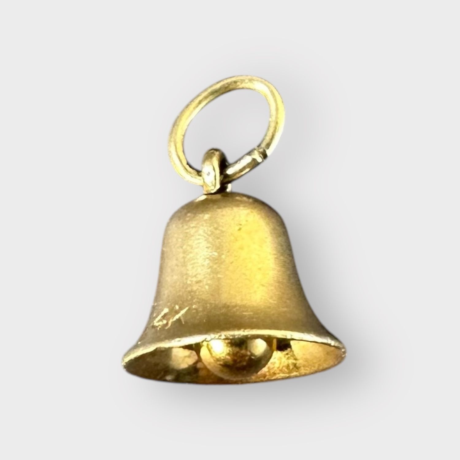 14k Vintage Bell Moveable Charm