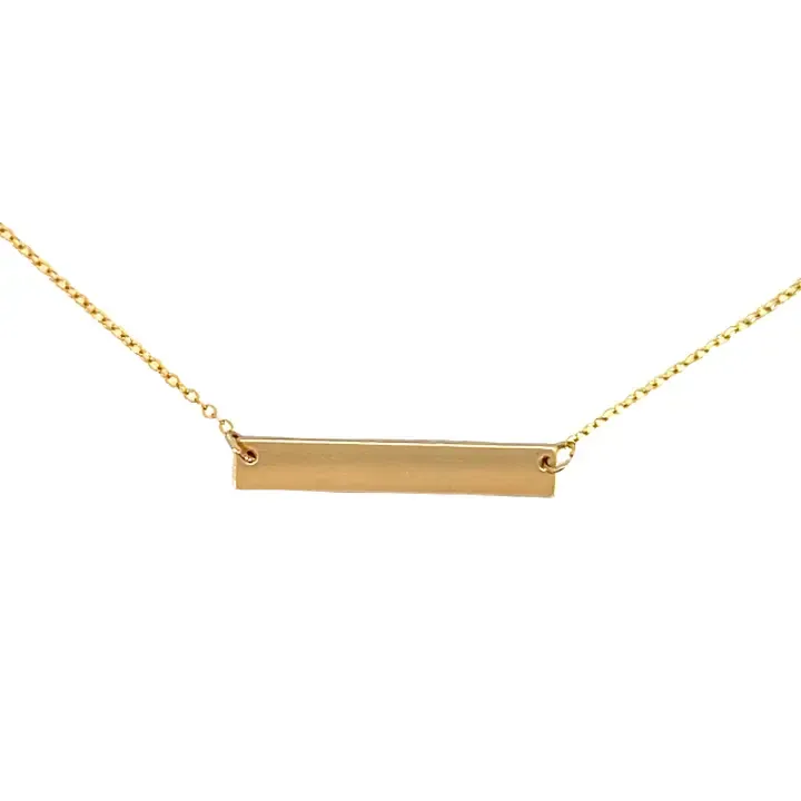 Closed Rectangle Necklace 16&quot;