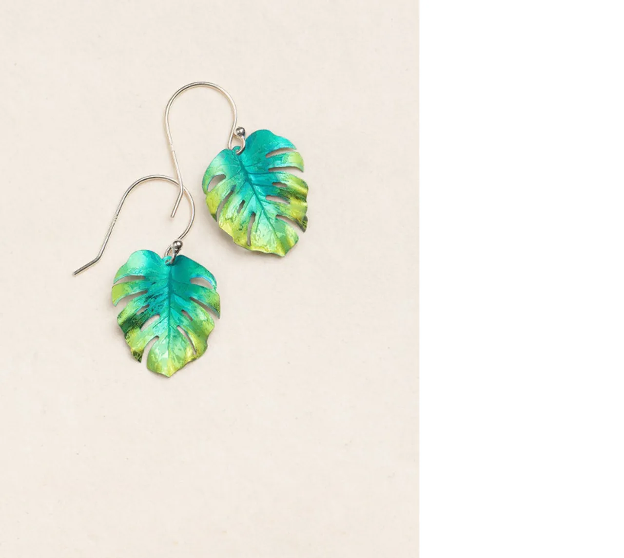Petite Monstera Earrings