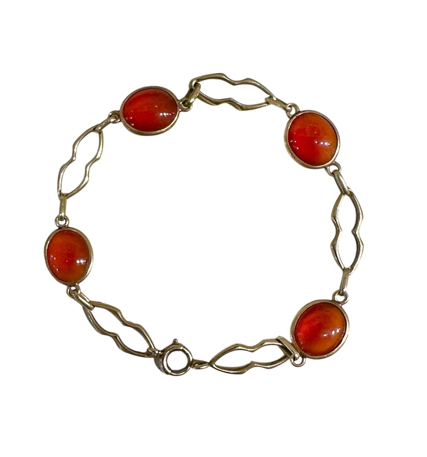 14k Carnelian Victorian Bracelet