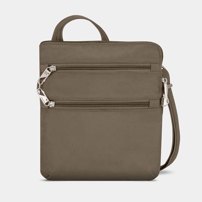Classic Slim Double Zip Anti-Theft Crossbody