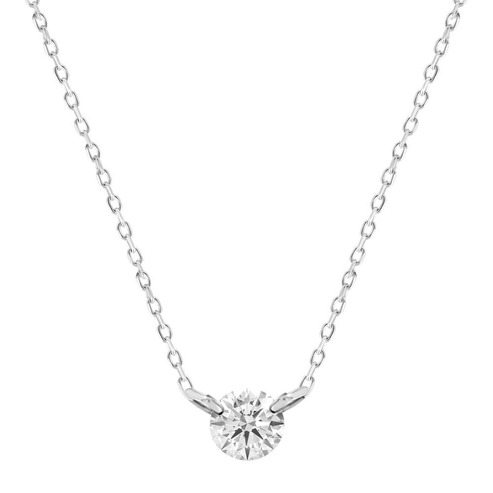 18kw 1/14 C Diamond Solitaire Necklace