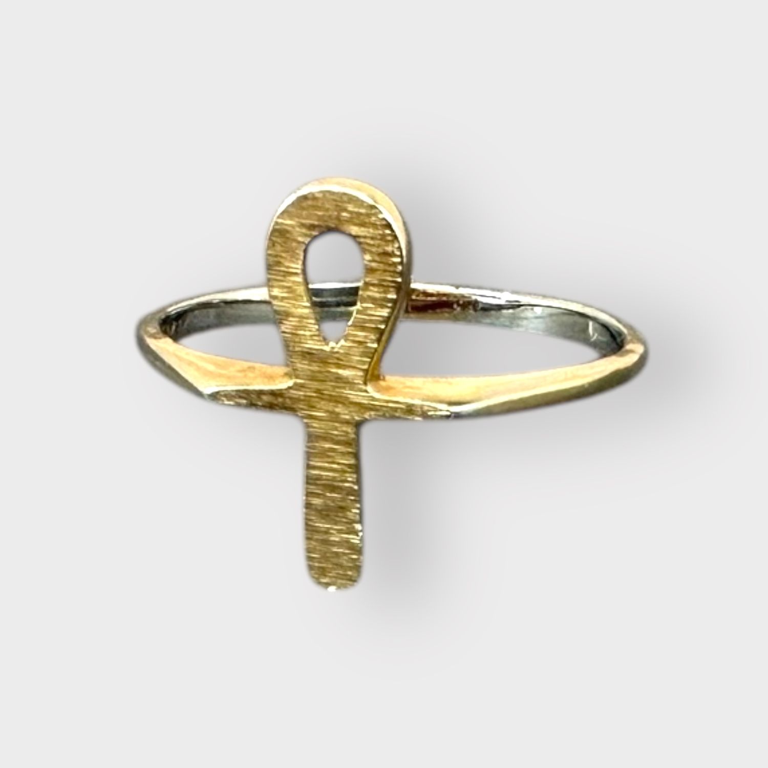 Ankh Ring 14k Yellow Gold