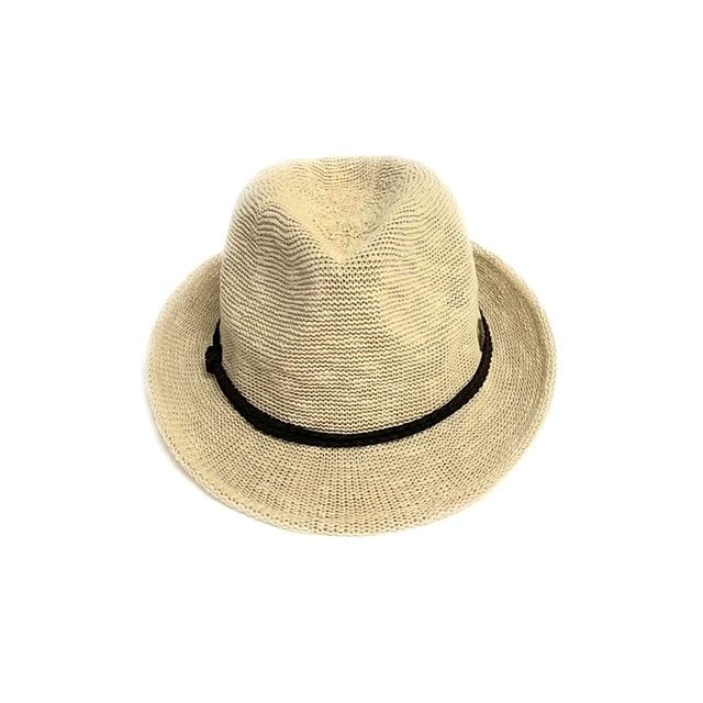 Cotton Blend Small Brim Fedora Hat