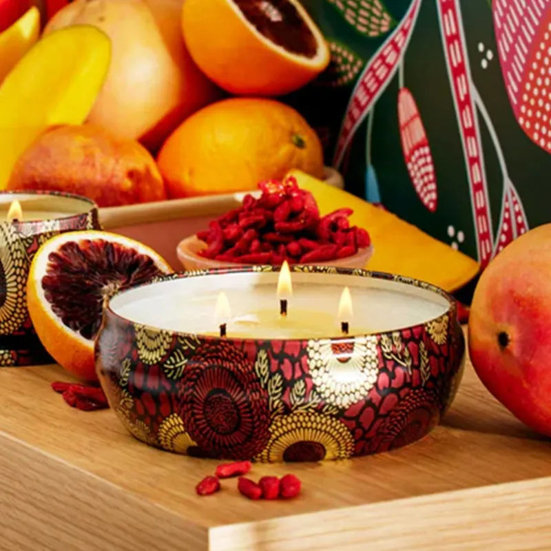 3 Wick Tin Candle