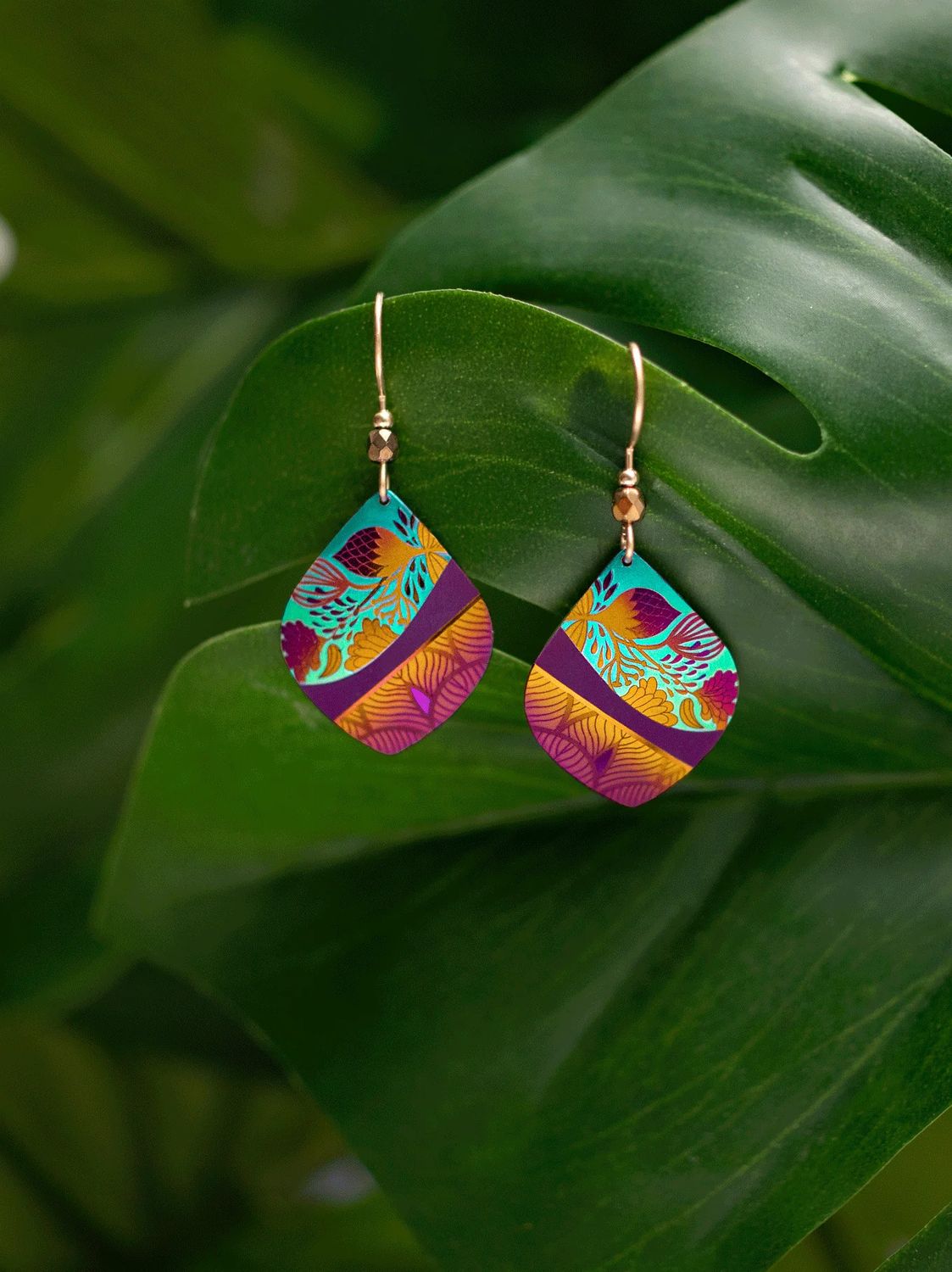 Lani Earrings Amber Wave