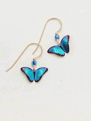 Petite Bella Butterfly Earrings Blue Radiance