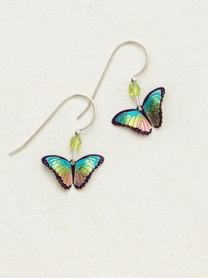 Petite Bella Butterfly Earrings  Island Green