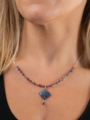 Garden Sonnet Beaded Necklace Blue