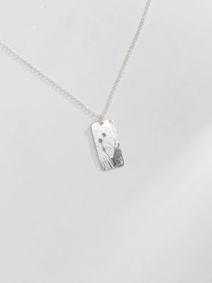 Radiant Petra Pendant Necklace Silver