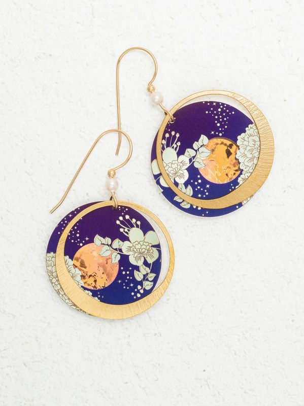 Holly Yashi Luna Earrings Blue Moon