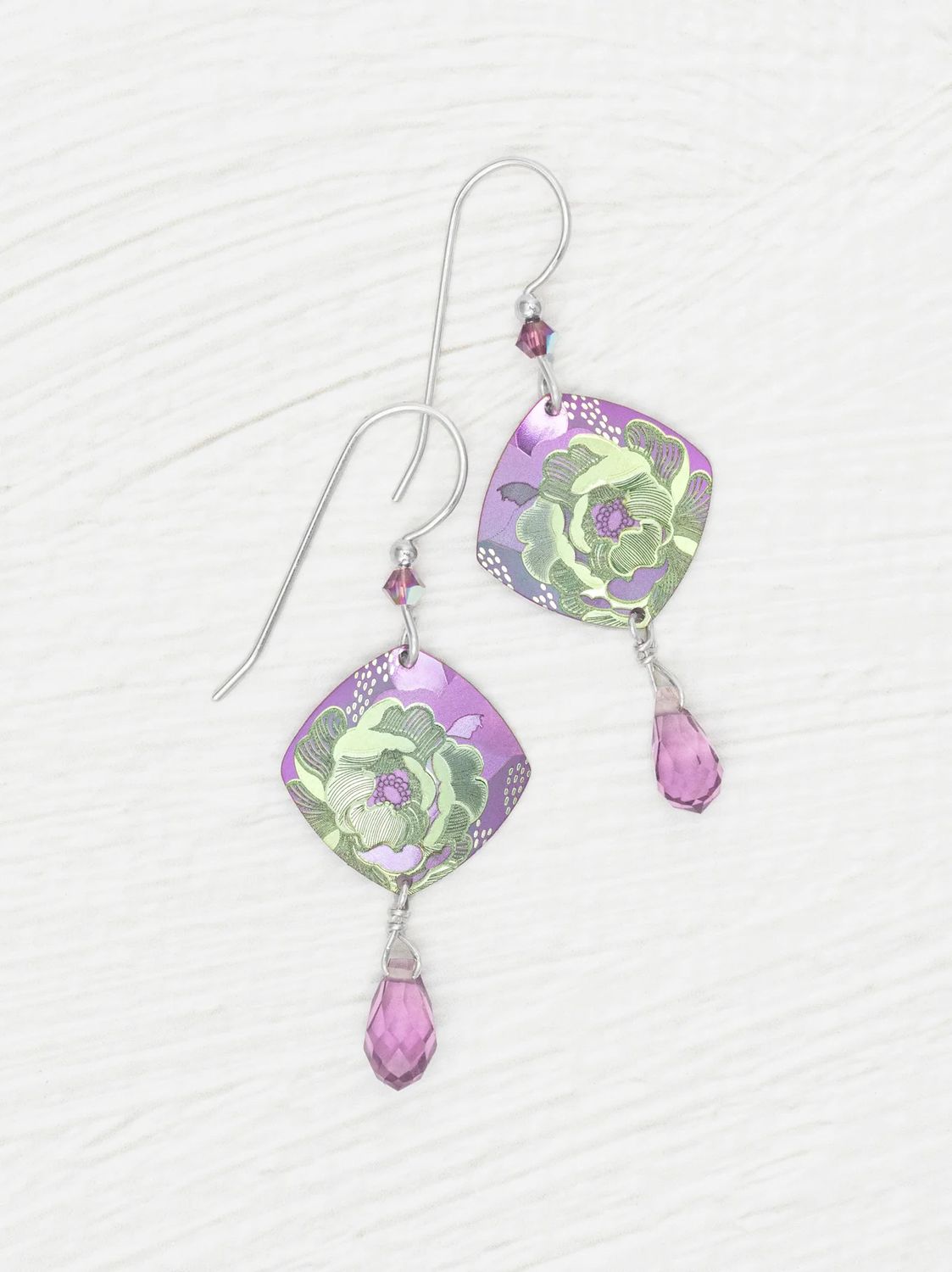 Elena Earrings Violet