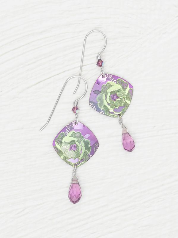 Elena Earrings Violet