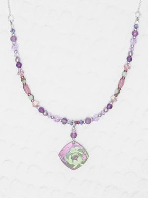 Elena Beaded Necklace Violet