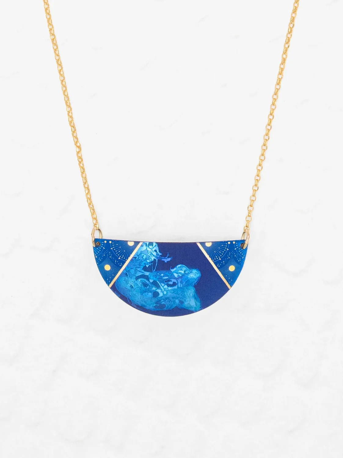 Holly Yashi Orion Necklace, Color: Midnight Blue