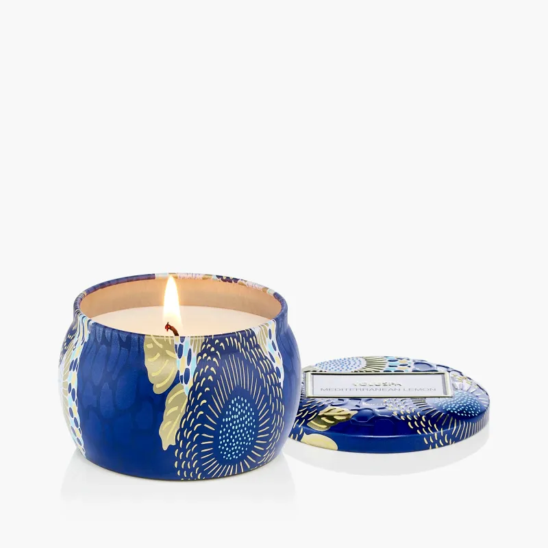 Mini Tin Pot Candle Mediterranean Lemon