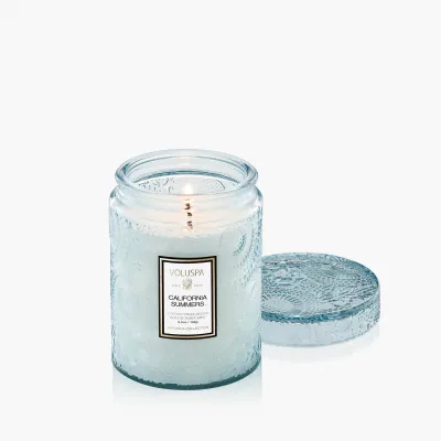 5.5oz Small Glass Jar Candle California Summers