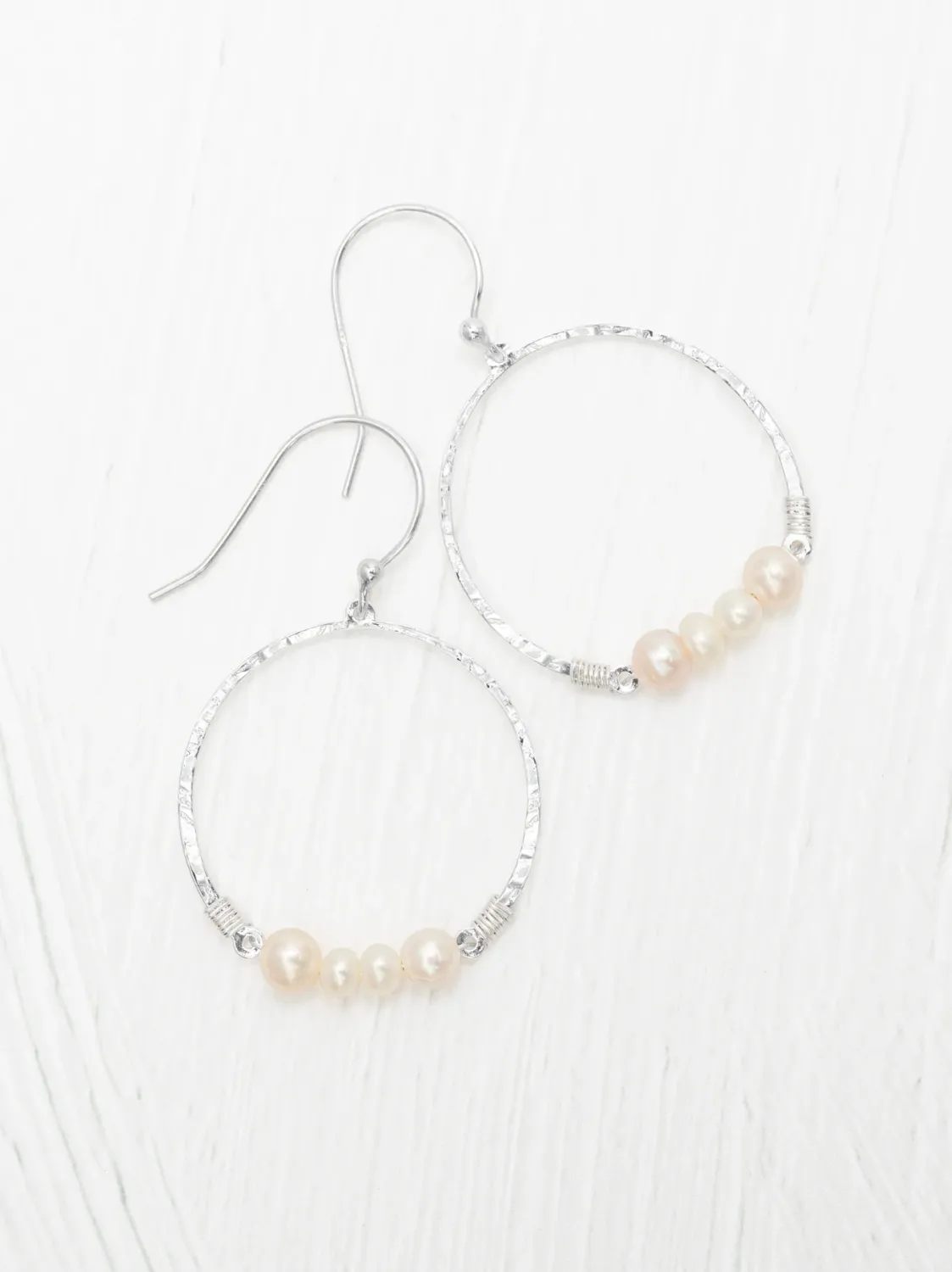 Rosa Hoop Earrings Silver