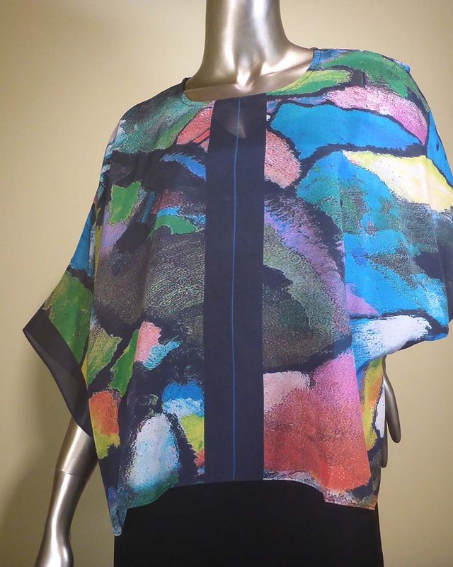 Silk Short Tops