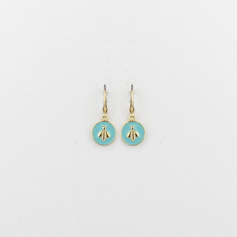Bria Bee Earring Tiffany Blue