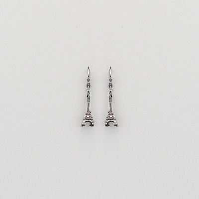 Gustave Eiffel Tower Silver Earrings