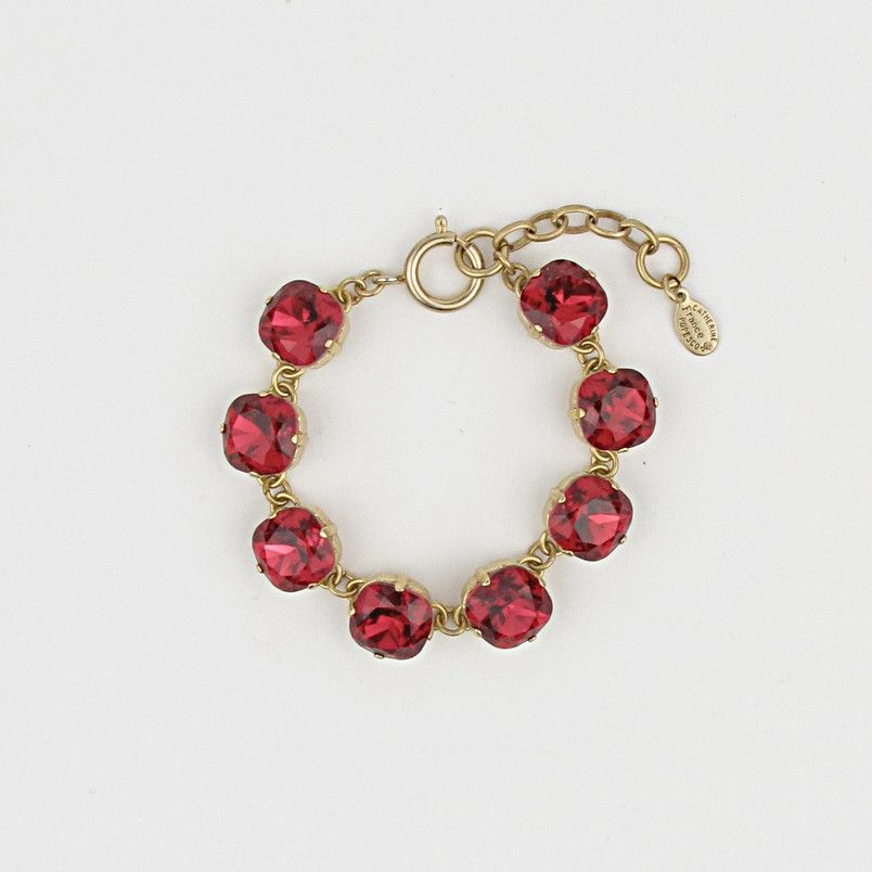 Classic Crystal Gold Bracelet Scarlet