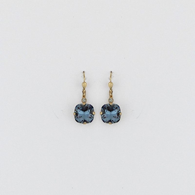 Classic Larger Gold Crystal Earring Midnight
