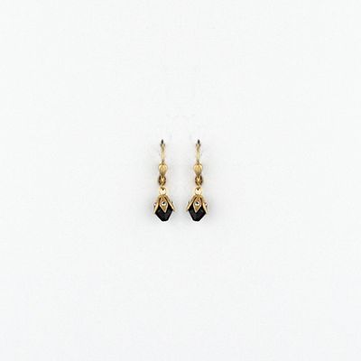 Princess Tears Earring Jet