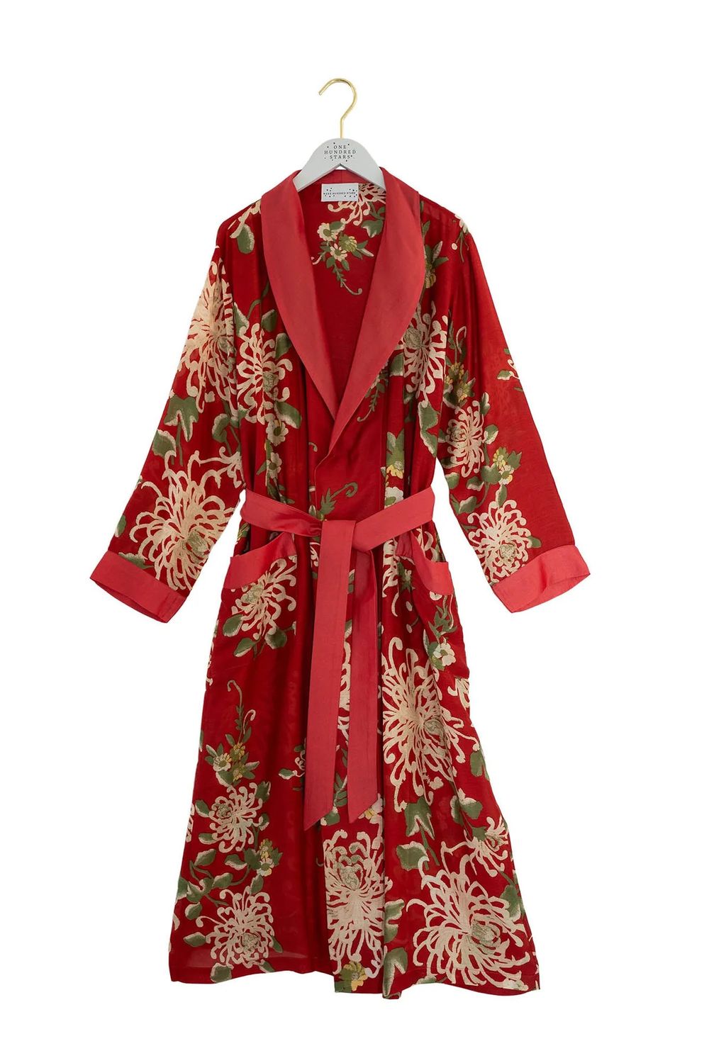 One Hundred Stars Robe Gown Chrysanthemum Red