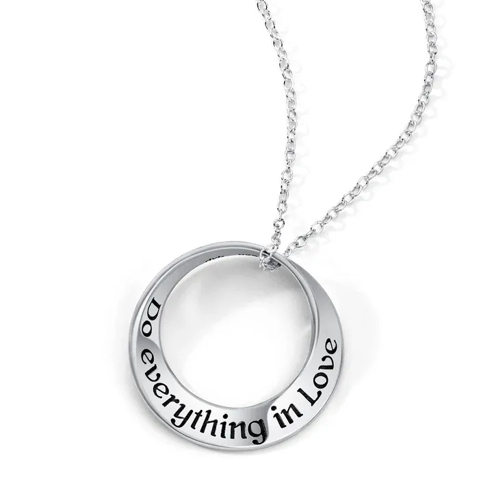 Do Everything in Love (Cor 16:14) Mobius Necklace