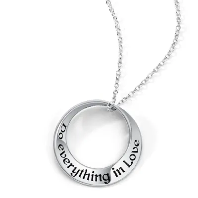 Do Everything in Love (Cor 16:14) Mobius Necklace
