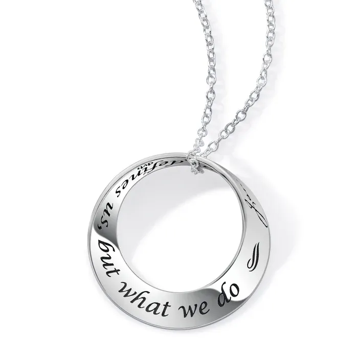 It Isn&#39;t What We Say Jane Austen Mobius Necklace