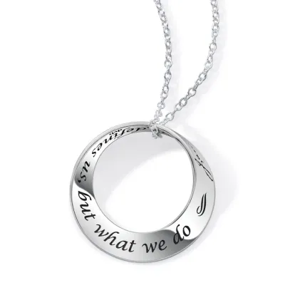 It Isn&#39;t What We Say Jane Austen Mobius Necklace
