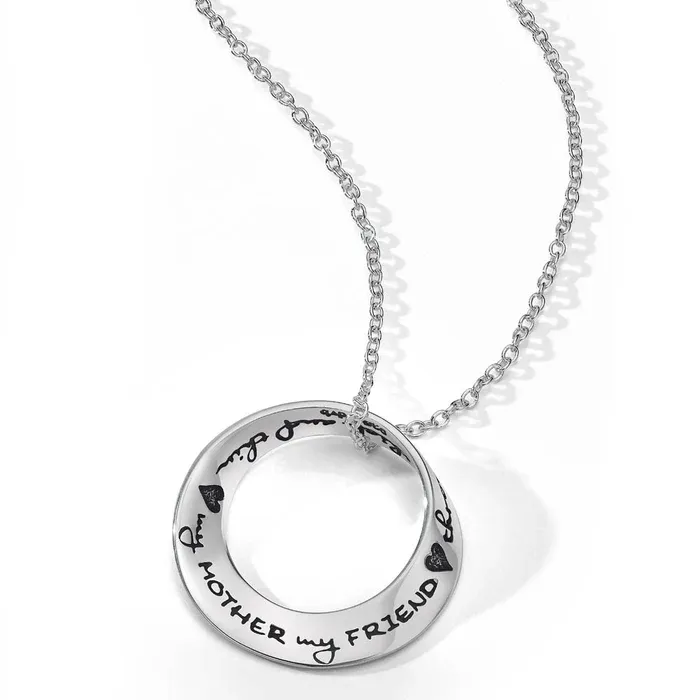 My Mother My Friend Mobius Necklace