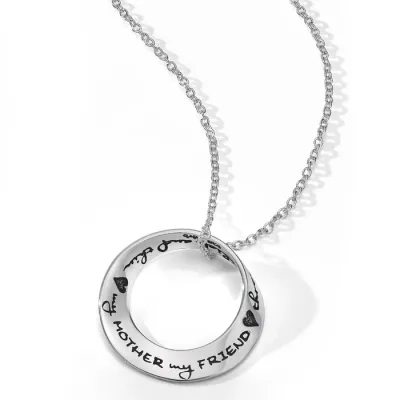 My Mother My Friend Mobius Necklace