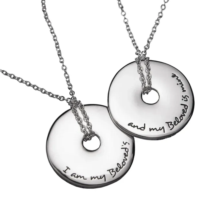 I Am My Beloved&#39;s Disc Necklace