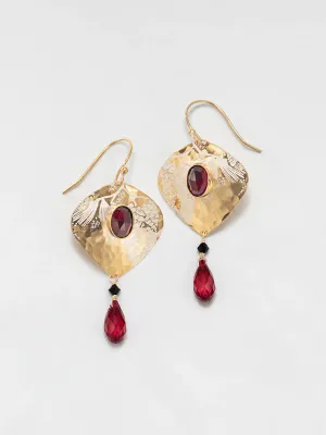 Holly Yashi Estelle Earrings Scarlet