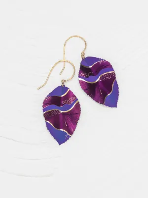 Holly Yashi Eccentric Elm Earrings Purple