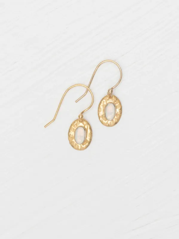 Holly Yashi Gracie Oval Earring Opal