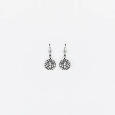 French Bee Earring Silver