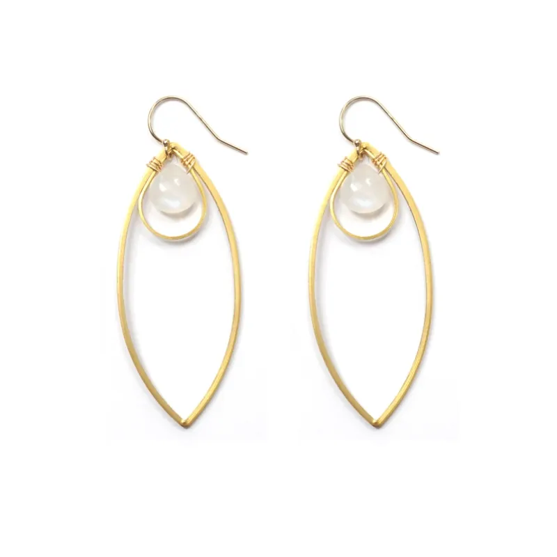 Third Eye Earrings Moonstone