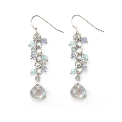 Raindrop Earrings Labradorite/Silver