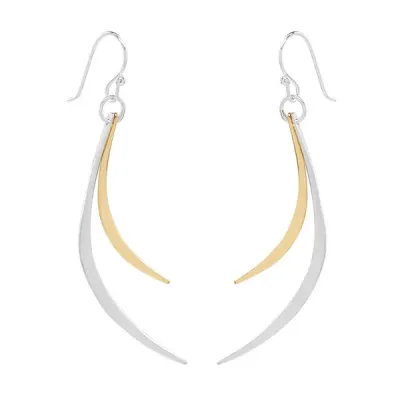 SS/GF Small Dangle Swoop Earring
