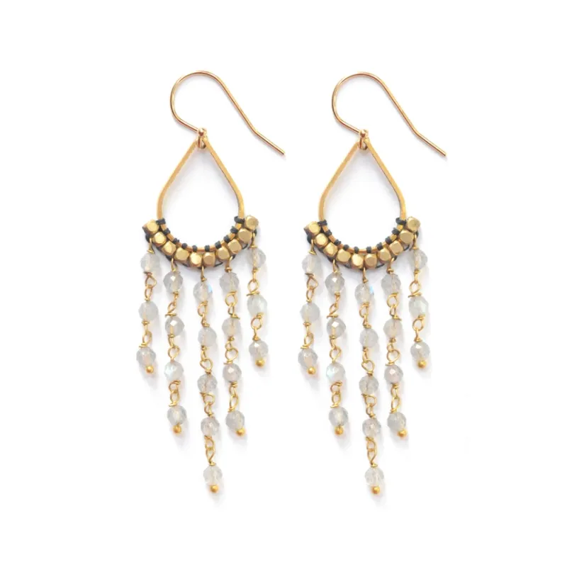 Stone Chandelier Earrings