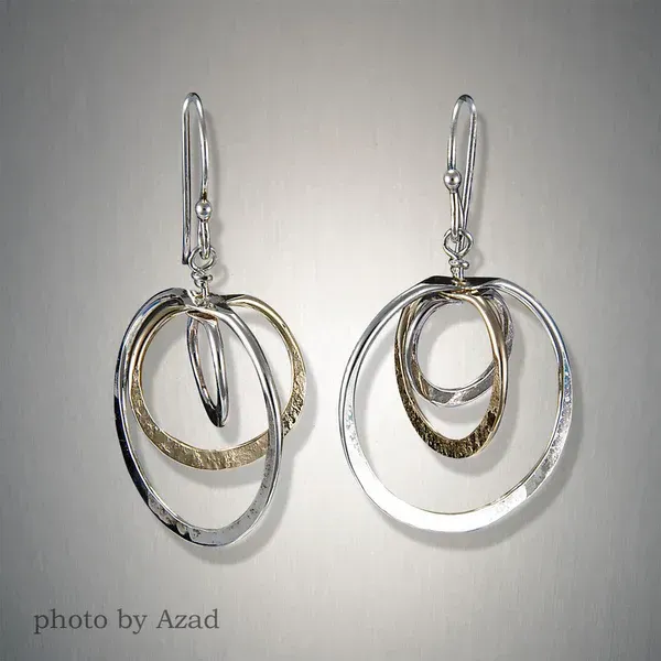 GF/SS Tiny Triple Revolution Earrings