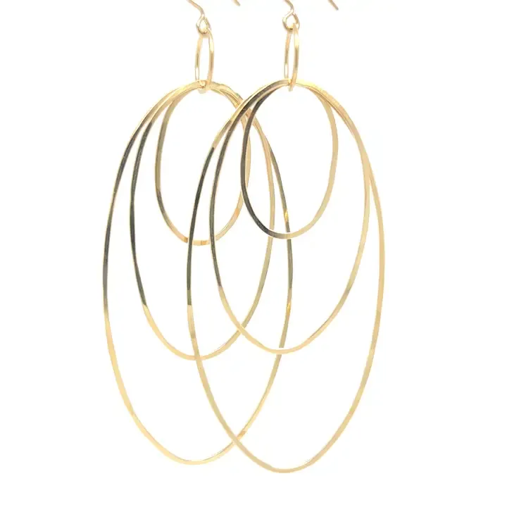 Triple Oval Hoops