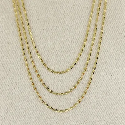 18k GF 3mm Fancy Chain