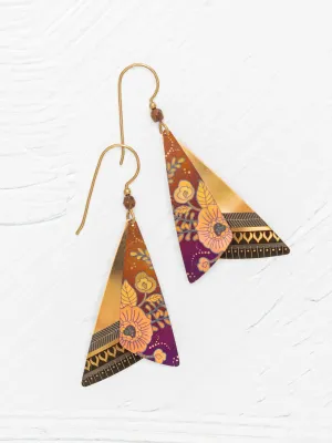 All a Flutter Earrings Amber Gold